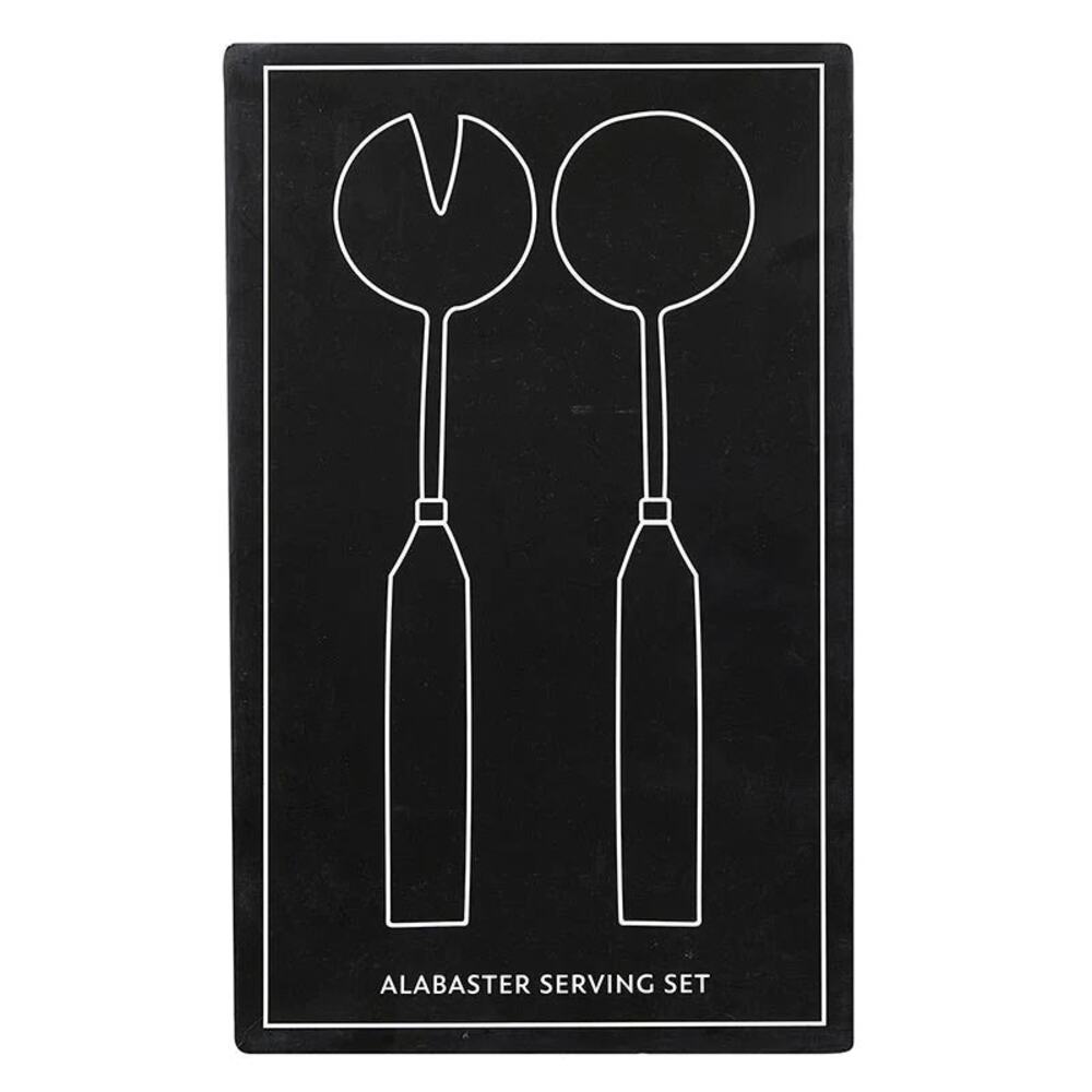 Santa Barbara Design Studio | ALABASTER SALAD SERVING SET